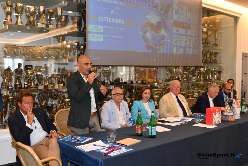 Nuoto di fondo - Presentata la 58a edizione della Capri - Napoli trofeo Farmacosmo